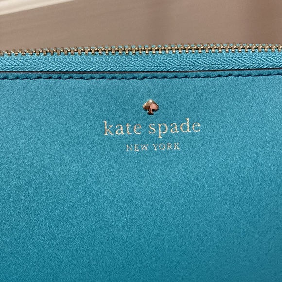 NWT Kate Spade Amy Ivy Street Tassel Stone Blue Crossbody Purse Bag - Picture 3 of 14